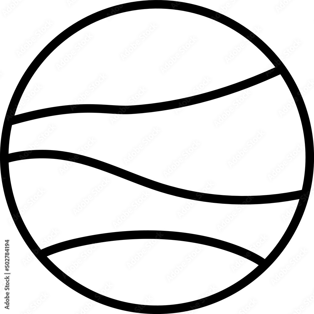 Planet icon. Element of space for mobile concept and web apps illustration.