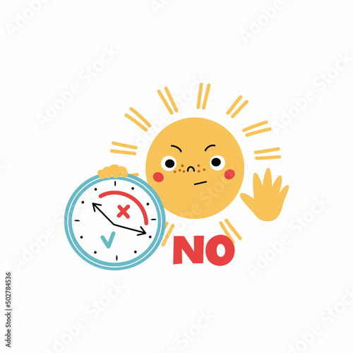 Peak sun hours for kids. Sun safe.