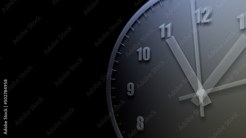 Time flow images with analog clock CG illustration. Time flow images with analog clock CG illustration.
