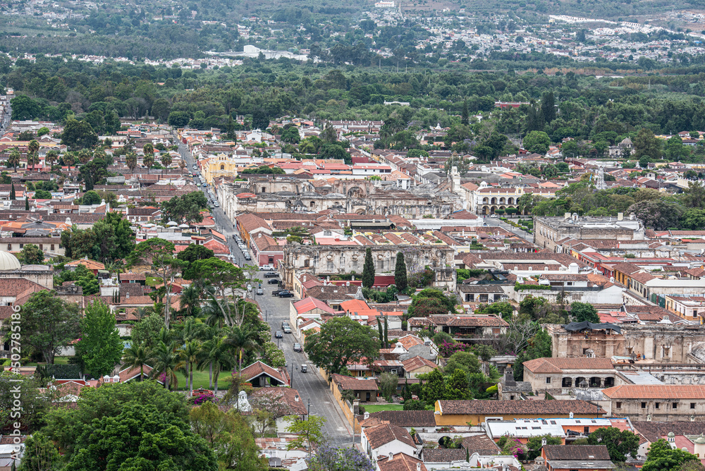 Walking through the three times destroyed city of Antigua, Guatemala