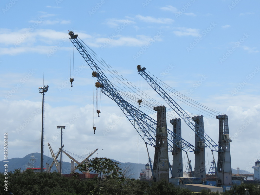 crane on the coast