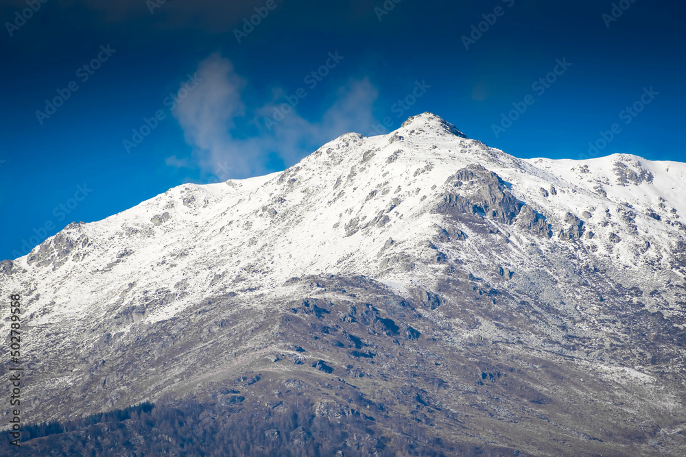 Snowy mountain of the Italian Alps