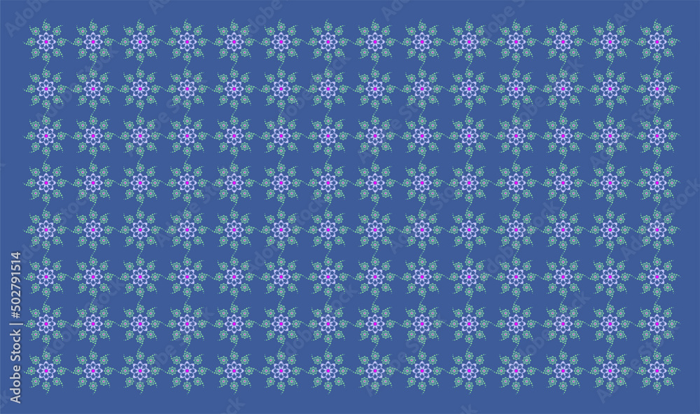 Deseń w kwiatowy wzór na tkaninę 