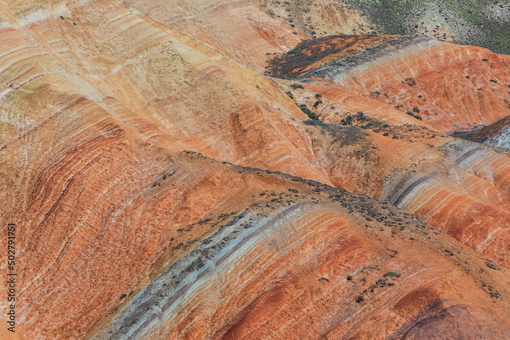 Naklejka premium Multicolored beautiful mountains in Azerbaijan.