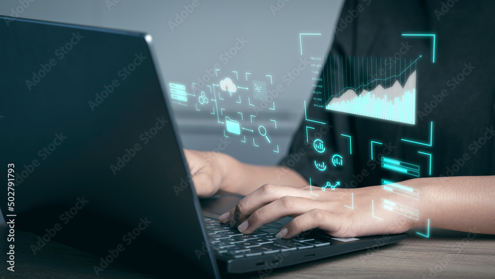 Analyst working with Business Analytics and Data Management System concept. Make report with with KPI financial charts and graph and automated marketing dashboard. Analyst working with Business Analytics and Data Management System concept. Make report with with KPI financial charts and graph and automated marketing dashboard.