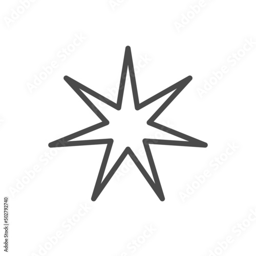 Wallpaper Mural Star vector icon. Simple pictogram. Torontodigital.ca