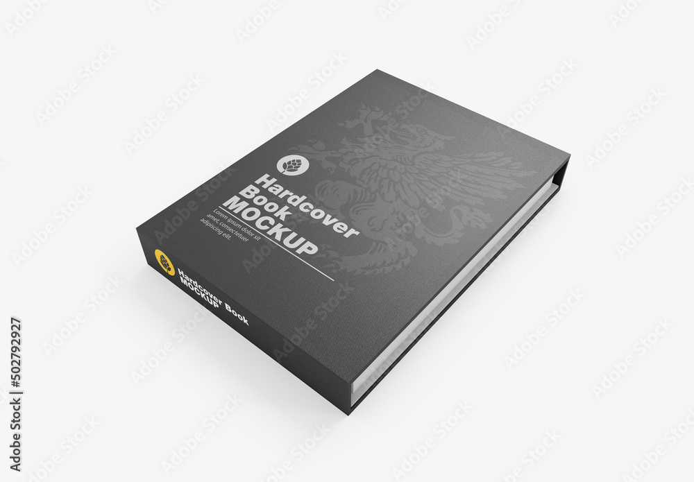 Hardcover Book Cover Mockup Stock Template Adobe Stock