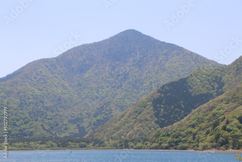 山と本栖湖