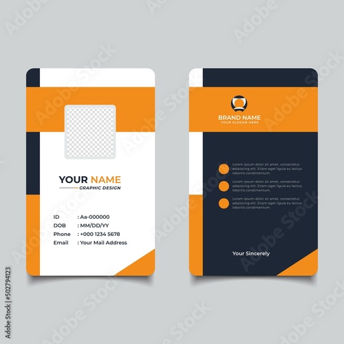 Modern and Clean Business id Card Template