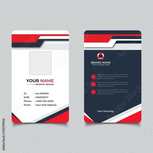 Modern and Clean Business id Card Template