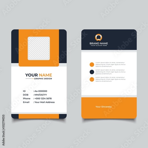 Modern and Clean Business id Card Template