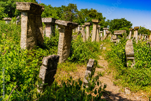 Ancient Rajac cemetary near Rajac village in Serbia