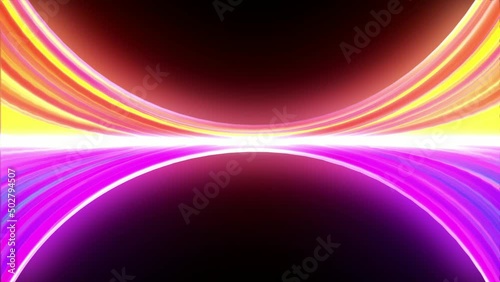 black hole's event horizon. Loop animation