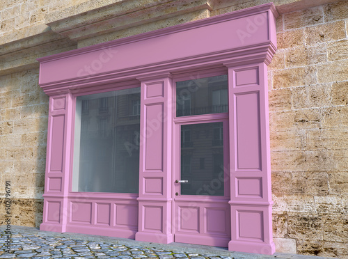 Small Shop front purple