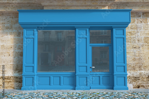 Small Shop front blue