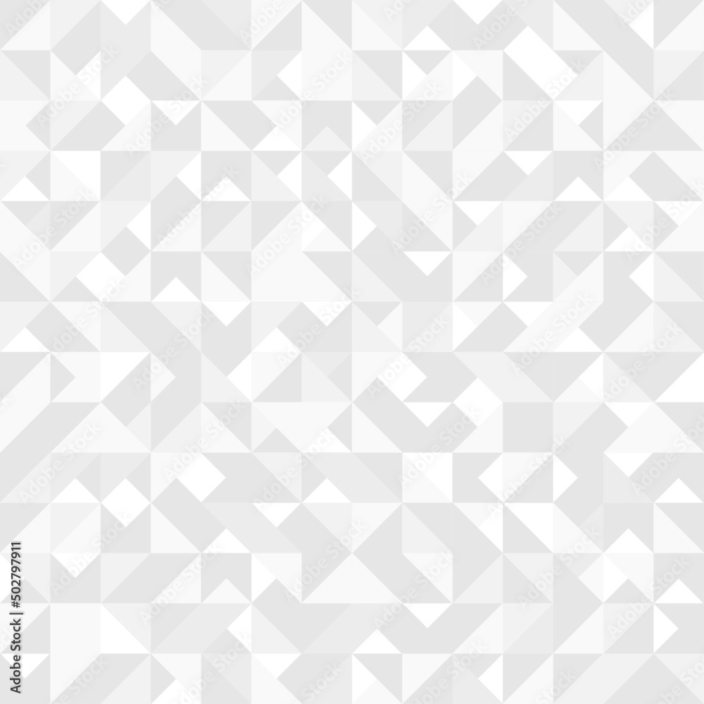 Abstract geometric background. Triangles wallpaper vector design. Minimalist empty triangular pattern. Square halftone monochrome cover. Geometry style digital graphic background