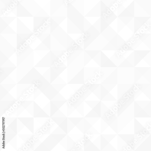 Triangles background texture. Geometric pattern. Abstract white and light grey triangles vector. Polygon triangle background design