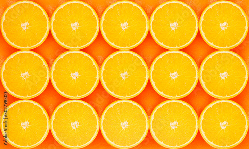 Top view Lots of slice and ...