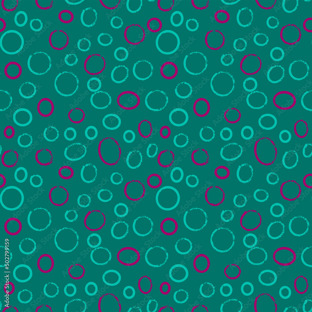 A set of seamless patterns with small and large polka dots on a color background, 1000x1000, vector graphics. A set of seamless patterns with small and large polka dots on a color background, 1000x1000, vector graphics.