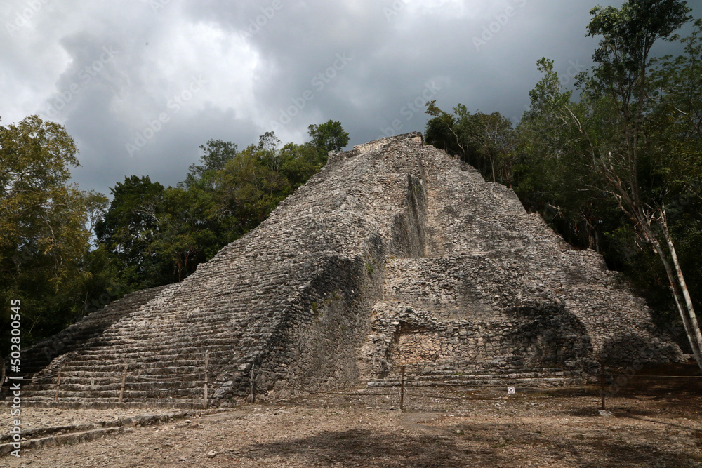 Ixmoja pyramid in Coba Archaeological Area, Yucatan Peninsula, Mexico Ixmoja pyramid in Coba Archaeological Area, Yucatan Peninsula, Mexico