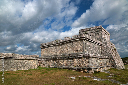 Pyramid El Castillo (The Castle) in Tulum, Mexico 