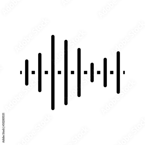 sound equalizer glyph icon vector. sound equalizer sign. isolated contour symbol black illustration