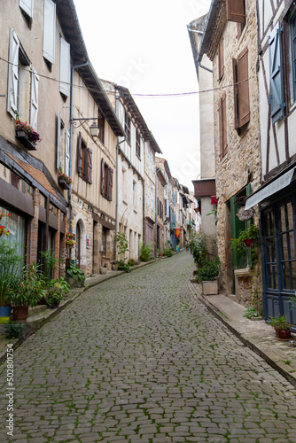 Fototapeta Naklejka Na Ścianę i Meble -  La cité médiévale de Cordes-sur-Ciel, dans le Tarn, en Occitanie