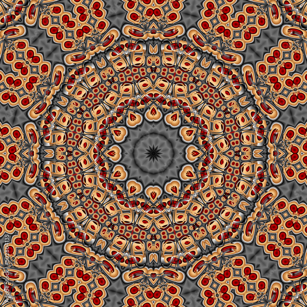 3d effect - abstract polygonal mandala style pattern 3d effect - abstract polygonal mandala style pattern