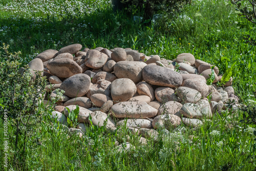 Dirt road with small stones background and texture concept Dirt road with small stones background and texture concept