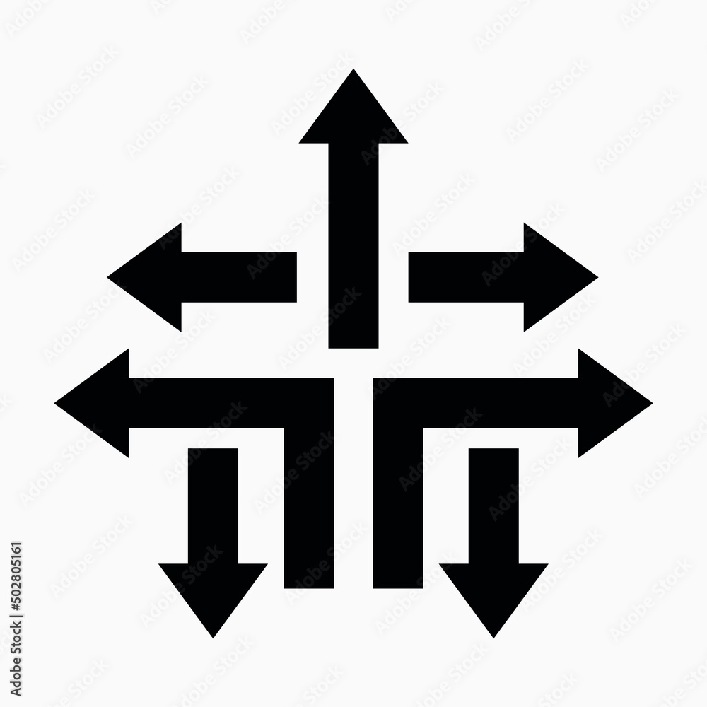 Arrow vector design icon. road signal arrow vector illustration. Arrow vector design icon. road signal arrow vector illustration.