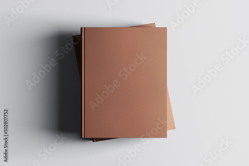 Maquete de livro A4 de capa dura branding mockup 3d photo