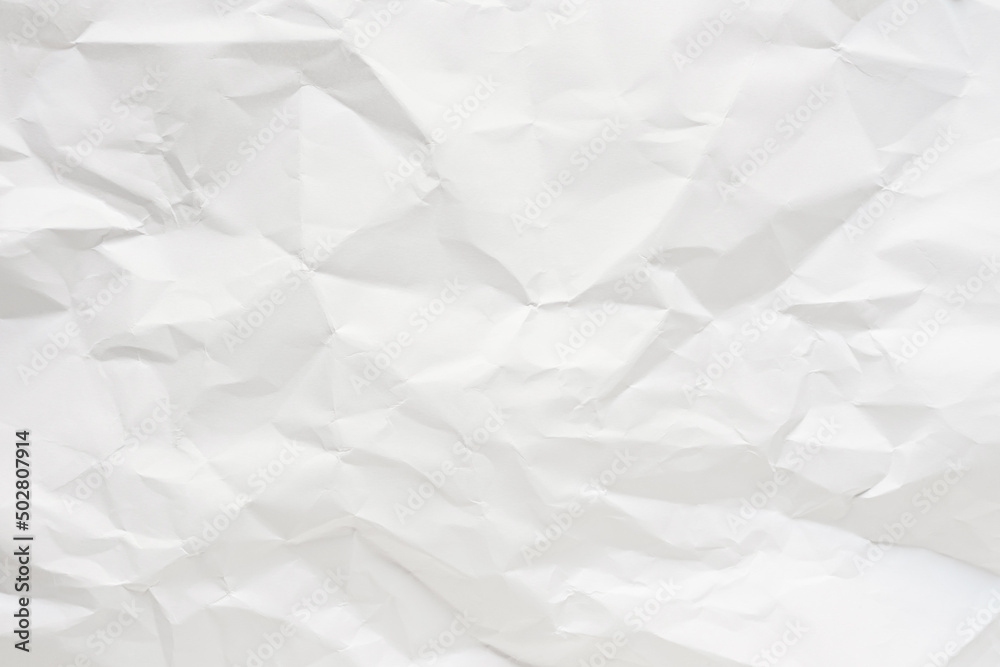 White crumpled paper texture background. White crumpled paper texture background.