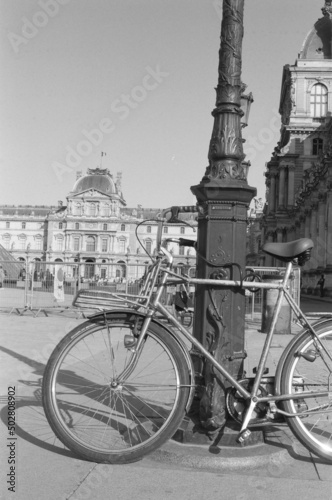 Bike in front of Louvre