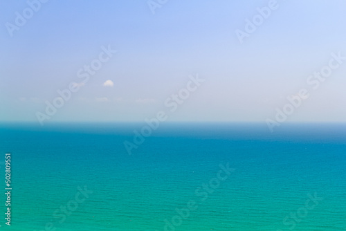 landscape of sea and sky between sky and water