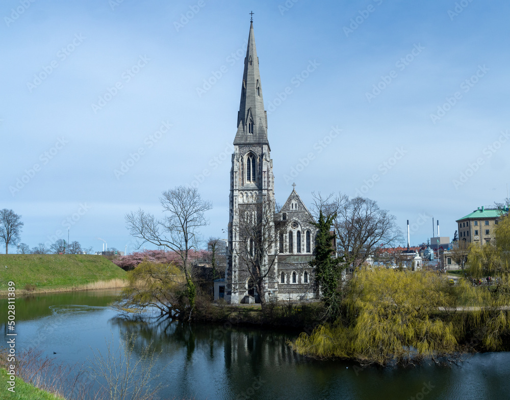 St. Alban's Church, locally often referred to simply as the English Church, is an Anglican church in Copenhagen, Denmark. It was built from 1885 to 1887 dedicated to the growing English congregation. St. Alban's Church, locally often referred to simply as the English Church, is an Anglican church in Copenhagen, Denmark. It was built from 1885 to 1887 dedicated to the growing English congregation.