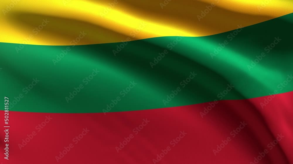 Lithuania festive flag - loop animation Lithuania festive flag - loop animation