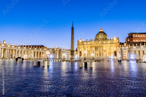 panorama eternal city of Rome in Italy