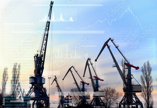 Photography decrease in the productivity of seaports due to the imposition of sanctions