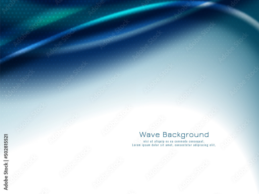 Abstract blue wave design elegant background Abstract blue wave design elegant background