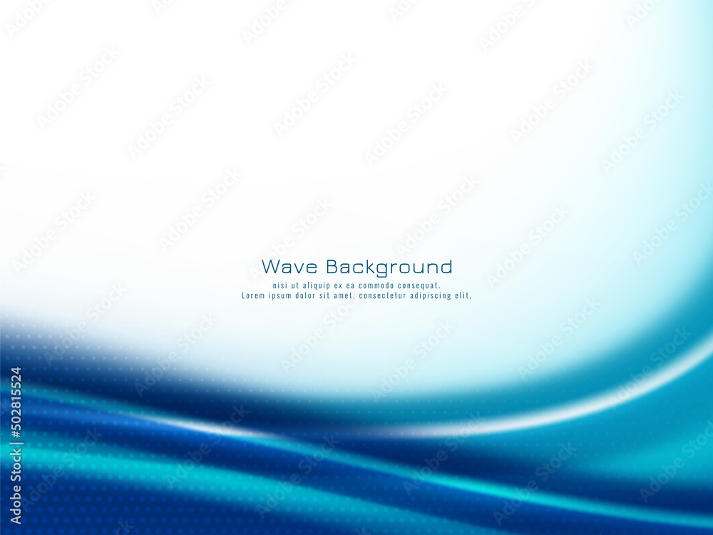 Abstract blue wave design elegant background Abstract blue wave design elegant background