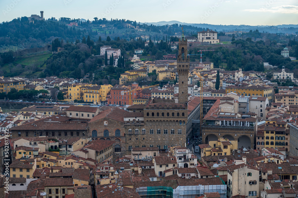 View from the height of the city of Florence