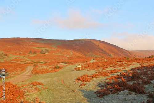 Canvas Print Black Mountains above Pandy in Wales