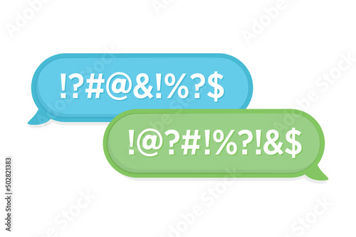 Text Message Bubble, Smart Phone Texting, Messaging Bubble, Chat Bubble, Vector Illustration Background	
