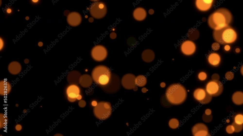 orange background hot particle video