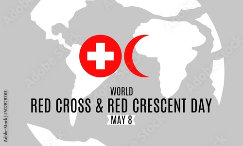 red cross and red crescent on world map. perfect for world red cross  red crescent day