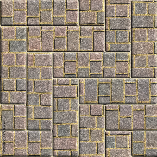 Creative seamless brickwork
