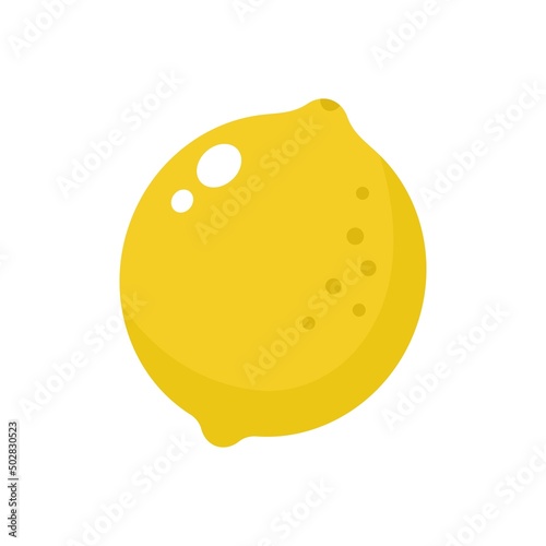 lemon vector icon color illustration