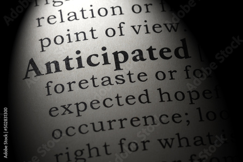Slika na platnu definition of anticipated