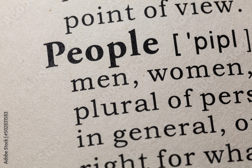 definition of people