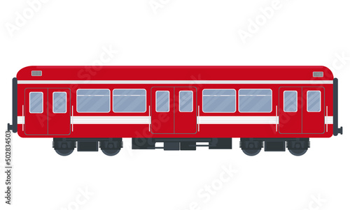red wagon passenger train vector graphics for travel